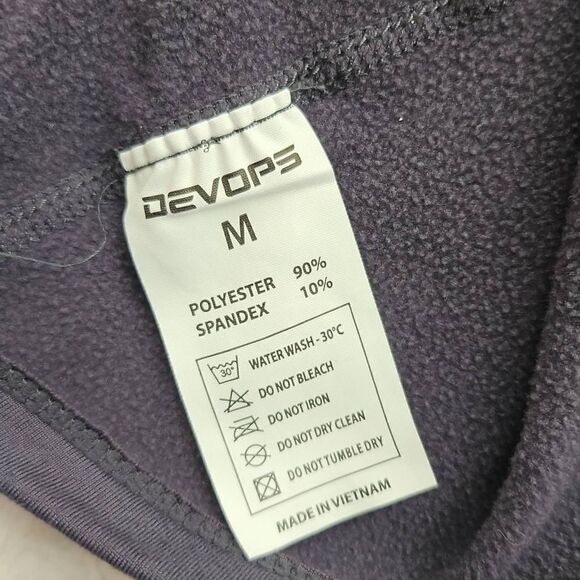Devops Soft Cozy women's size medium dark gray sweatshirt spring fall layer - Picture 5 of 8